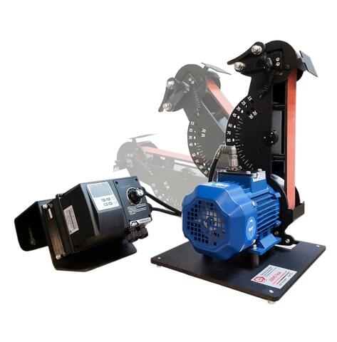 ADEMS Tesar L915 Inverter - станок ленточно-шлифовальный универсальный (гриндер) для заточки ножей, столярного, садового инструмента ADEMS Tesar L915 Inverter - станок ленточно-шлифовальный универсальный (гриндер) для заточки ножей, столярного, садового инструмента